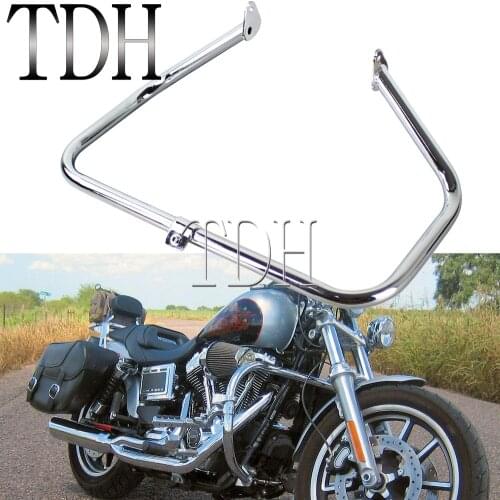 Chrome Motorcycle Crash Bar For Harley Touring Road King FLHR FLHX FLHT Ultra Classic Street Glide 1997-2008 1-1/4" Engine Guard