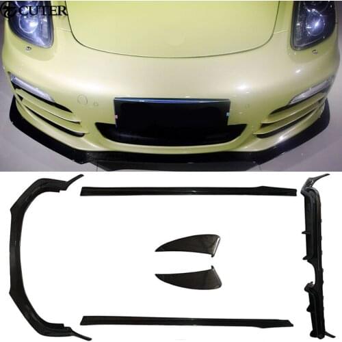 981 Car body kit Carbon fiber Front lip rear diffuser side skirts Side air inlet for Porsche Boxster 981 12-14