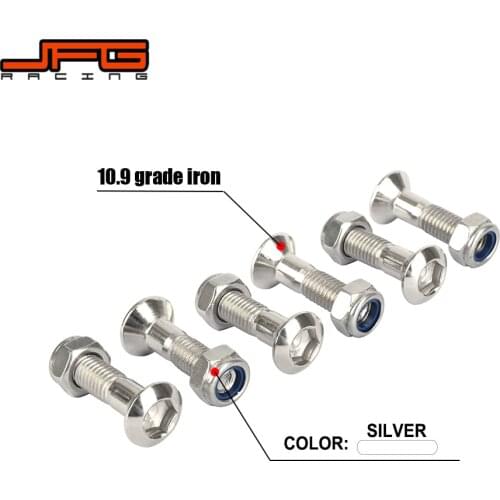 6pcs 8*25MM Sprockets Blots Kits Screws For HONDA SUZUKI KAWASAKI YAMAHA KTM RMZ DRZ YZF KXF KLX CRF Dirt Bike Pit Bike