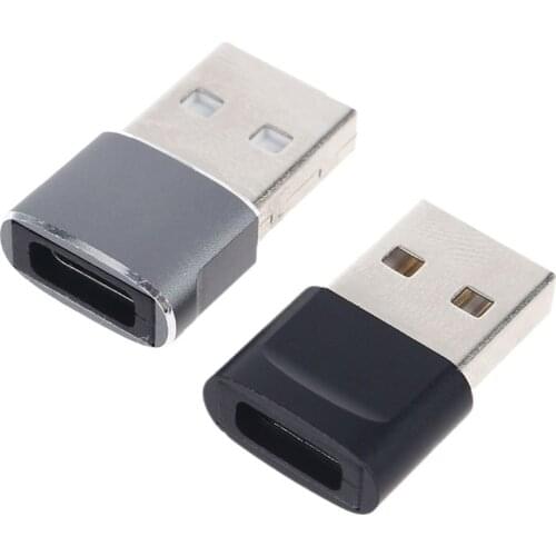 H05A Metal USB C Female to USB Male Adapter Type C to USB A Charger Cable Converter for Type C U Disk/Fan/Card Reader Data Cord