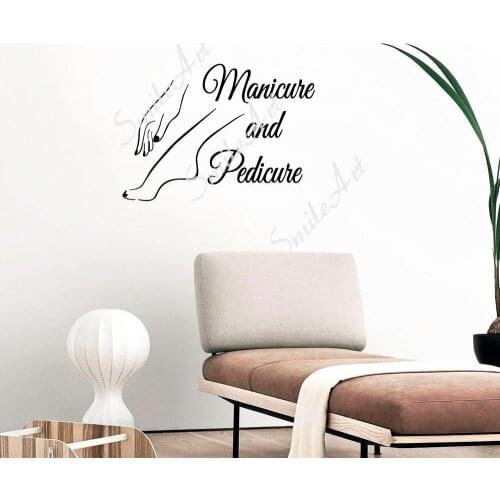 Cute Manicure Wall Sticker Home Decor Decoration Decor Living Room Bedroom Removable Vinyl Mural Decal
