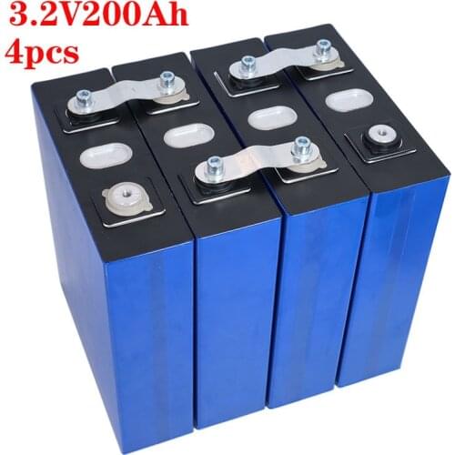 Neue 4PCS 3,2 V 200Ah lifepo4 Batterie pack 12V200AH 24V200AH zelle Lithium-Eisen Phosphat solar EU UNS steuer freies