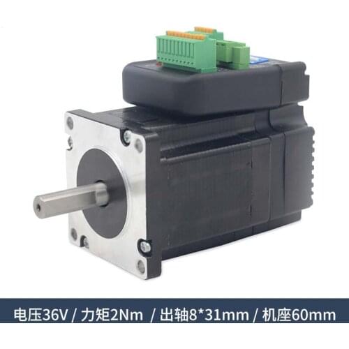 New 3N.M Integrated Step Motor IHSS60-36-30 encoder 1000 lines work 36V driver and motor makeup a close loop system NEMA24 motor