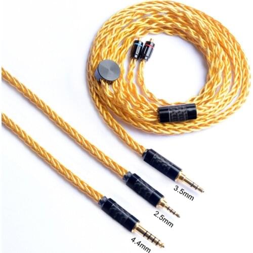 Diy mmcx upgrade cable 3.5mm/2.5mm/4.4mm for ue900 se215 se846 0.78mm