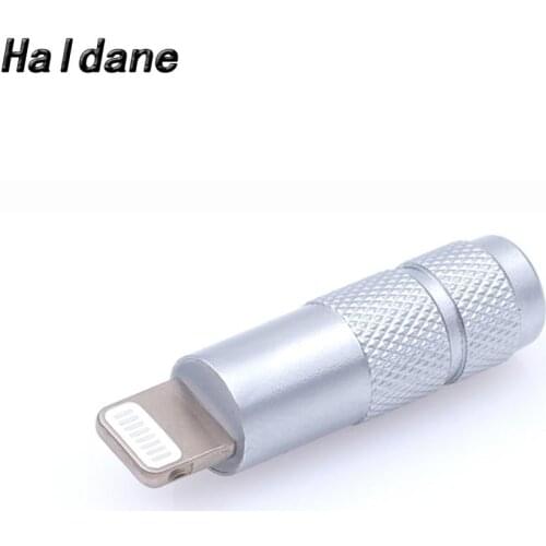 Haldane one pcs HiFi DAC Decoder Chip Adapter for iphone lightning Male to 3.5mm Female Connector Jack for Earphone Amplifier
