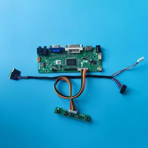 For B156XW02 V2 HW5A/V7/V4/V3/V2 HW4A DVI LVDS monitor Card LED Driver board VGA Panel Screen 1366X768 15.6" Controller kit