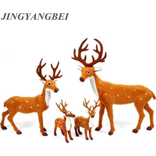 Christmas sika deer Christmas gift simulation deer elk Christmas party holiday home decorations mall decoration