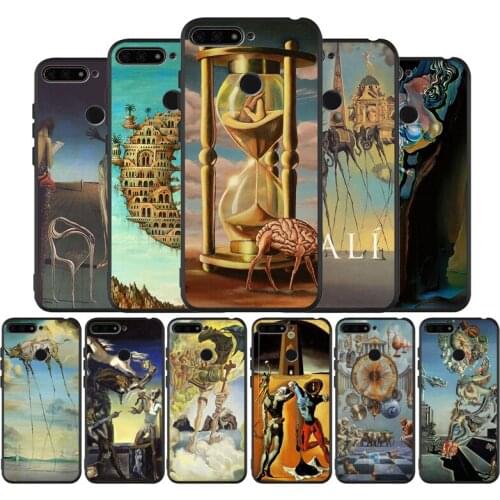 Salvador Dali Art Black TPU Silicone Soft Phone Case For Honor 8X 9 8 10 20 30 Lite Pro MATE 9 10 20 30 Pro Lite