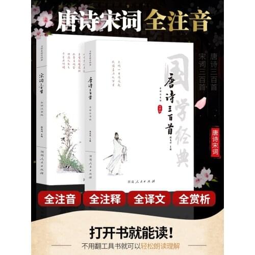 Three hundred Tang Poems Three hundred Song Ci Poems with pinyin Chiese Character liqingzhao libai and many gifted scholars