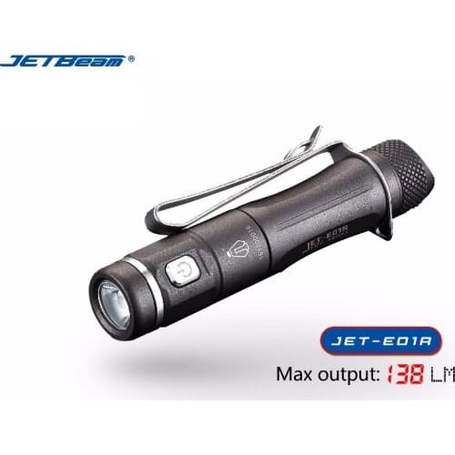 USB Rechargeable mini Flashlight JETBeam E01R CREE XP-G2 138 lumen AAA battery small size torch for every carry + charging cable