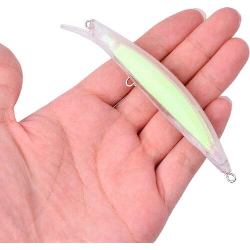 11cm 11g Blank Nude Baits Crankbait Minnow Bait Unpainted Lure Bodies Fishing Bait 20pcs