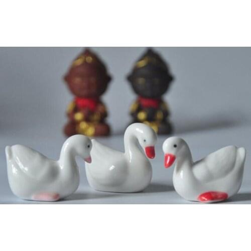 3pcs/set Swan Chopstick Holder Chopstick Rest For Dining Table Accessories Supplies Creative Animal Ceramic Crafts