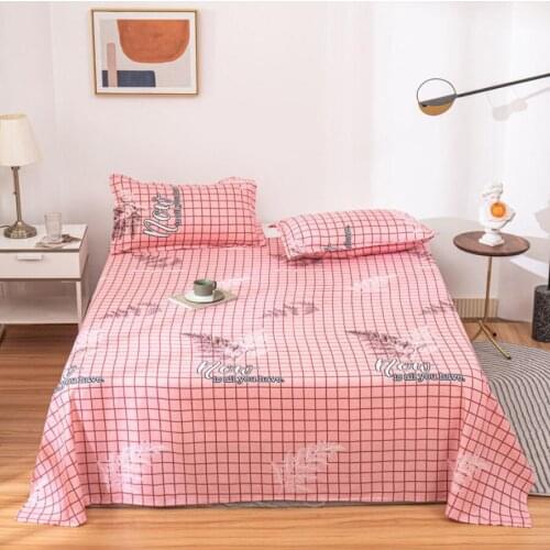 3pcs Bedding Sheets 100%Polyester Bedsheet Single/Double/Queen/King Size Linens Euro Style Bedspread with Pillowcase Comfortable