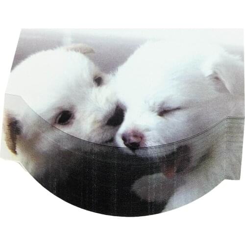 4A 3D Shape Printed Sticky Notes,Kawaii Cute Sticky Notes,Printed With Samoyeds Dog,Self-Stick Notes,3.35 x 3.75 Inches,4A 8072