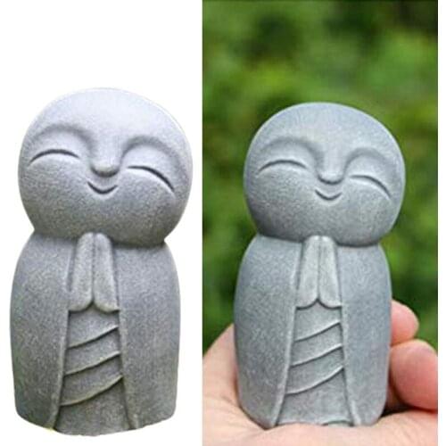 Sitting Buddha Statue Buddhist Home Garden Decoration Sculpture Prayer Figurines Accessories