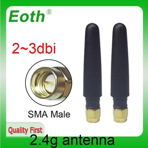 2.4GHz wifi Antenna 3dbi Wifi Antenna SMA Male connector Straight wi fi antena Aerial wi-fi 2.4G antenna Small size antenne