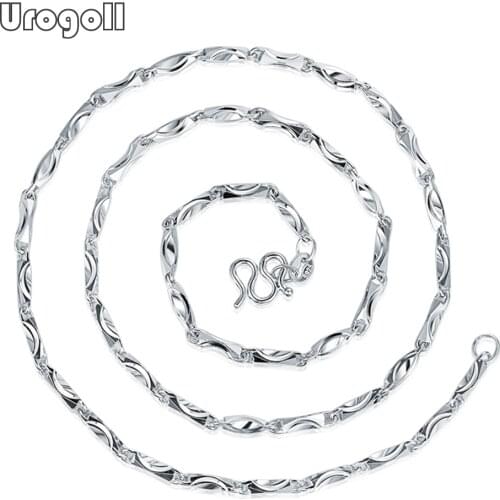 Fine Jewelry Pure 925 Sterling Silver Chain For Men Jewelry Genuine Silver Necklaces Male Chain Generous Style Gift For Male