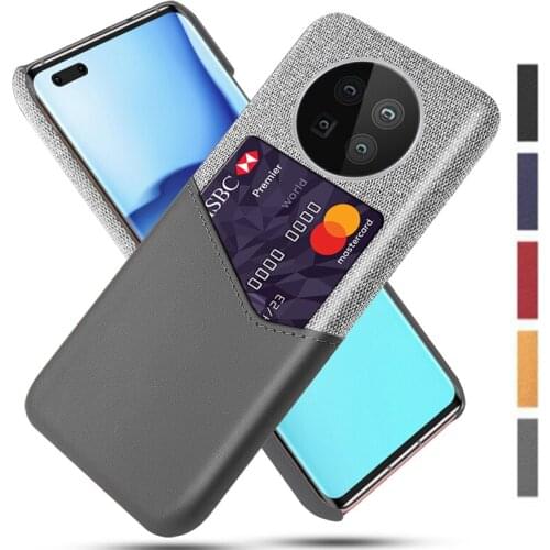 Case For Huawei P30 P40 P50 Mate 30 40 Pro Plus 5G Luxury Business Leather Fabric Cover Simplicity Phone Case Card Slots Coque