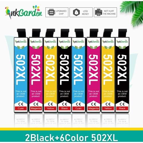 Ink Garden 502XL 502 Compatible Ink Cartridges For Epson XP-5100 XP-5105 WF-2860DWF WF-2865DWF WF-2865 WF-2860 xp5100 Printer