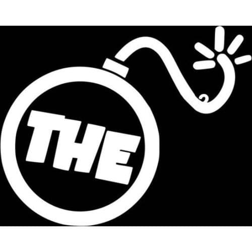 Black/Sliver The Bomb Car Decal Vinyl Art Pattern Art Car Body Waterproof Truck Rear windshield New S1230