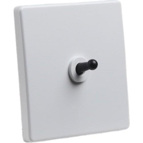 Depoguye high quality American light switch socket, vintage brass toggle switch plate, home and bedside wall lighting switch