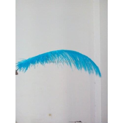 Hot! Free shipping wholesale 50pcs Light Blue ostrich feather wedding decoration DIY12-14inches / 30-35CM