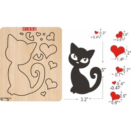 Kitty 2019 new wooden mould cutting dies for scrapbooking Thickness/15.8mm