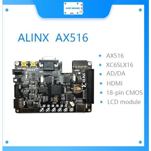 ALINX AX516 Brand XILINX FPGA Development Board SPARTAN6 LX16 LX45 DDR3 Gigabit Ethernet