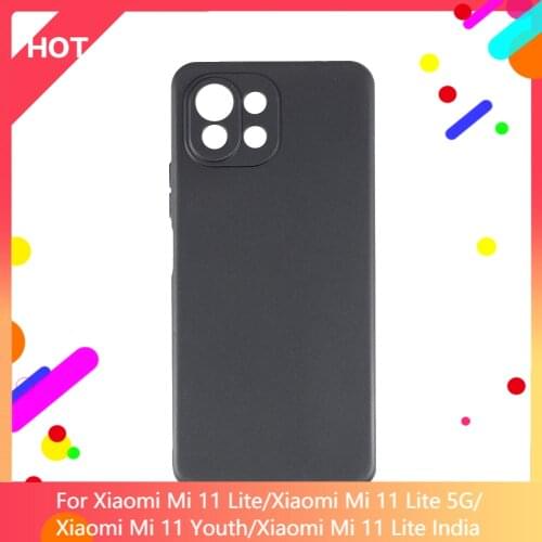 Mi 11 Lite 5G Case Matte Soft Silicone TPU Back Cover For Xiaomi Mi 11 Youth Xiaomi Mi 11 Lite India Phone Case Slim shockproof