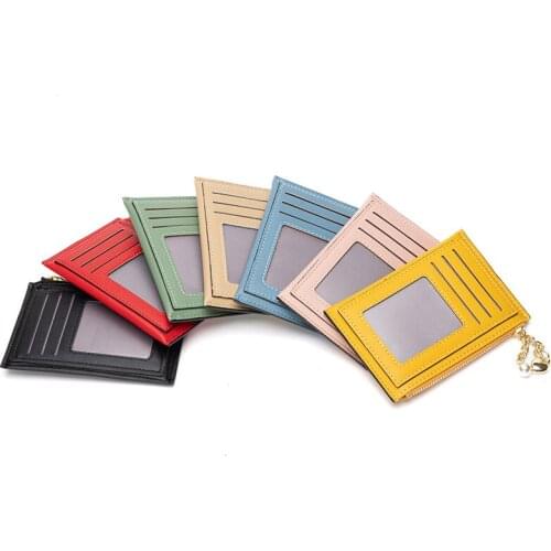 Cute Ultra-thin Multifunctional Card Holder Access Control Card Holder ID Card Holder Business Card Holder Coin Purse wallet sac