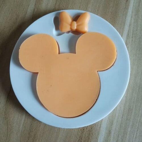 Cartoon Mouse Bear Chocolate Mold Fondant Cake Silicone Mold Handmade Lollipop Mold