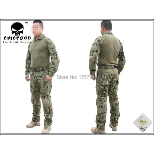 Emerson Gen2 Combat Uniform Set Military Combat Shirt & Pants with knee pad & elbow pad AOR2 EM6924