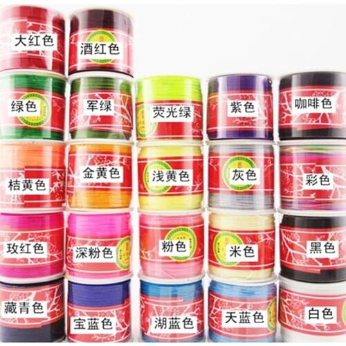 33 Colors 20m Nylon Cord Chinese Knot Macrame Cord Bracelet Braided String DIY Tassels Jewelry Findings Beading Shamballa Thread
