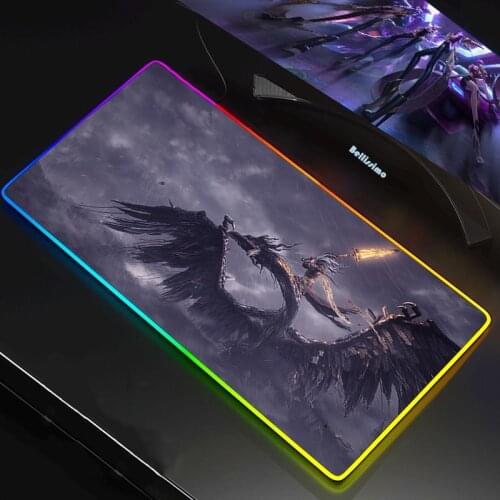 RGB LED Gaming Mouse Pad Mousepad Large Mause Pad Keyboard Desk Carpet Game Rubber No-slip Mouse Mat Gamer Dark Souls 900x400mm