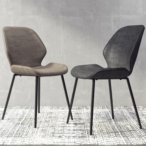 Nordic Dining Chair Dining Room Furniture Wrought Iron PU Fashion Modern Sillas De Comedor Luxury Chairs for Bedroom Wholesale