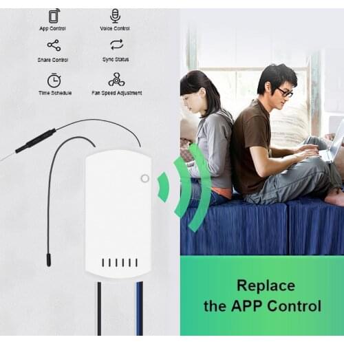 SONOFF IFan03 Wi-Fi Ceiling Fan And Light Controller Support A 433mhz RF Remote Control By App Ewelink