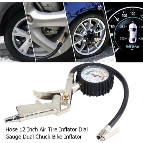 HD Air Tire Inflator with Dial Gauge Auto Truck Bike Compressor Pistol Type Auto parts