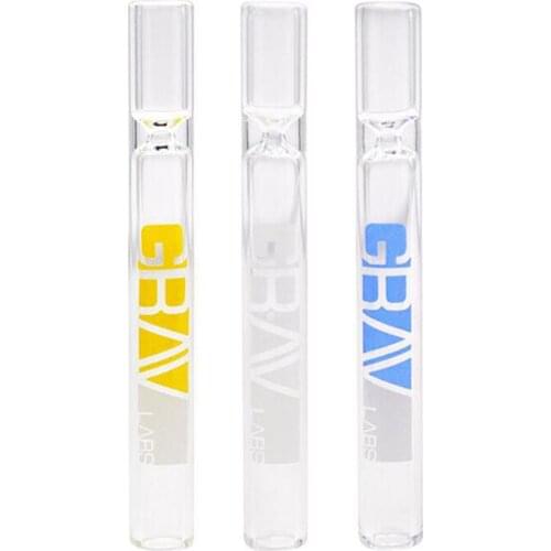 1pcs Steamroller Pipe Mini Glass Smoking Pipe Clear with Two Glass Feet Glass Tobacco Pipe