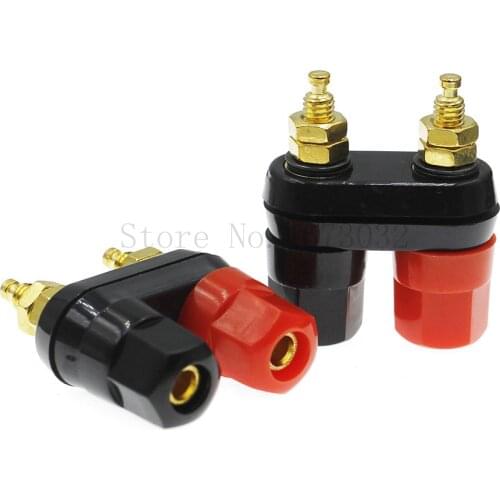 10PCS Quality Banana plugs Couple Terminals Red Black Connector Amplifier Terminal Binding Post Banana Speaker Plug Jack