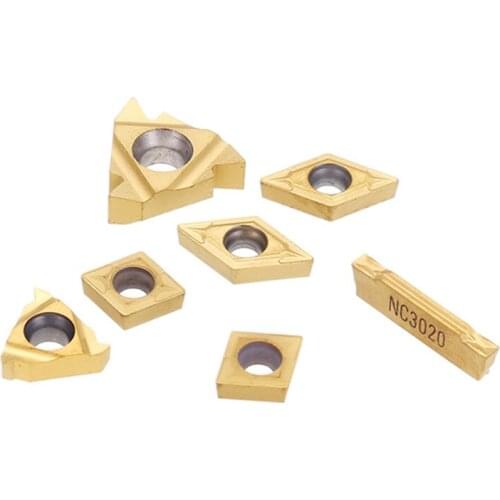 7pcs Turning Tool Carbide Inserts for 12mm Shank Lathe Boring Bar Turning Tool Holder Set Kit