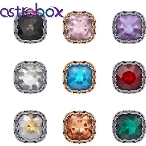 Astrobox Nest Claw Sew on Rhinestones Crystal Glass Stone Sewing Accessories Loose Gemstone Strass Fat Square For DIY Sewing