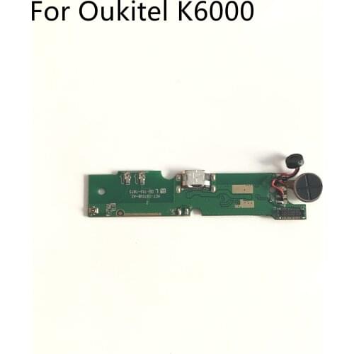 Used USB Plug Charge Board + Vibration Motor For Oukitel K6000 MTK6735P Quad Core 5.5"Inch 1280x720 Smartphone