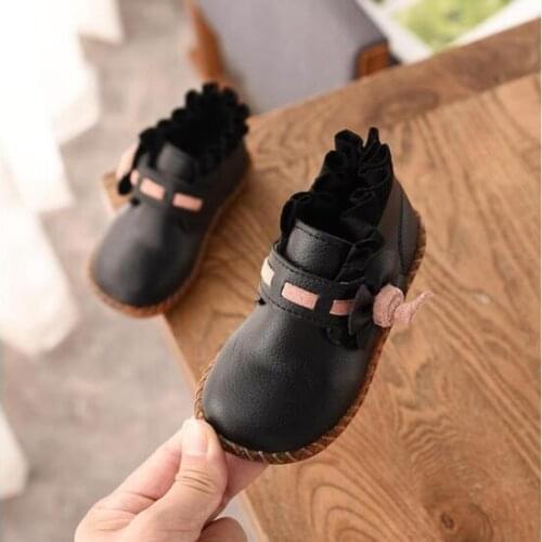 Martin Kids Boots For Baby Girl Children Kids Autumn Winter Lace Boots Baby Flat Casual Sport Running Shoes