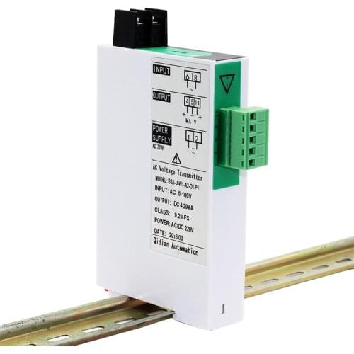 BSA-U AC 220V 380V 465V 1000V input AC voltage Transmitter Sensor Voltage Transducer with DC24V AC/DC85-265V power supply