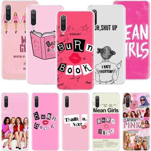 Mean Girls Burn Book Phone Case For Xiaomi Redmi Note 10 9 8 Pro 9S 8 8T 7 6 5 6A 7A 8A 9A 9C 4X S2 K20 K30 Art Cover Coque