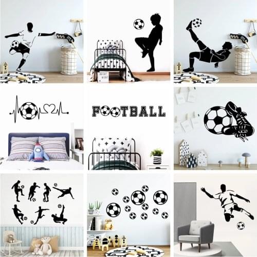 FC Wall Sticker Football Soccer Decals for Kids Room Decoration Vinyl Stickers Poster boys bedroom decor Wallpaper Mural