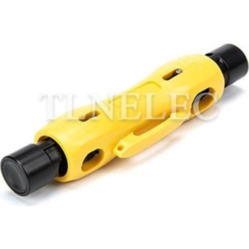 Yellow Wire Stripper Double-purpose Simple Wire Stripper Telephone Line Television Line Coaxial Cable Wire Stripper Pliers