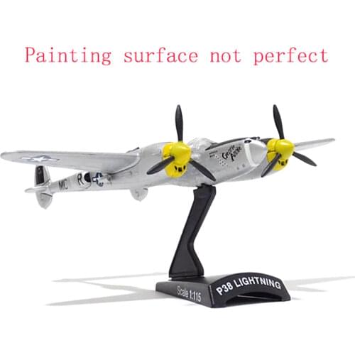 1/115 American Attack Millitary JET P38 P-38 Diecast Metal Model Aircraft Airplane Toys Plan-Painting surface not good
