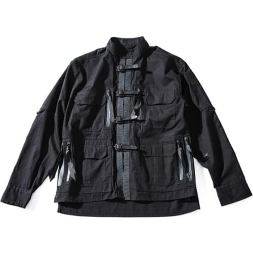 PUPIL TRAVEL FOG-S03 Tactical Jacket Multiple Pockets Techwear Style Shirt Avant Garde Punk Fashion