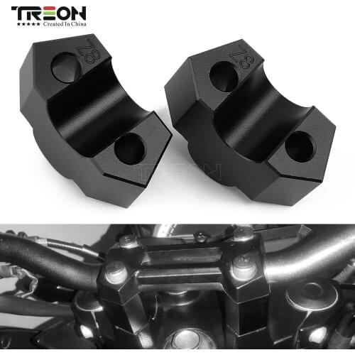 TREON Motorcycle CNC Handlebar Risers Clamp Mount Cover For Kawasaki Z800 Z 800 2013 2014 2015 2016 Handle Bar Accessories